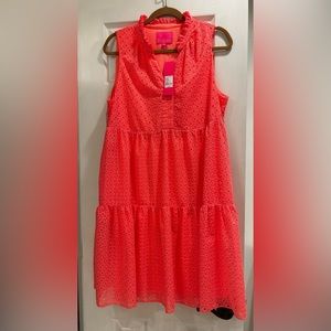❌❌SOLD❌❌Lilly Pulitzer NWT, L Novella Dress, Lilly’s Coral